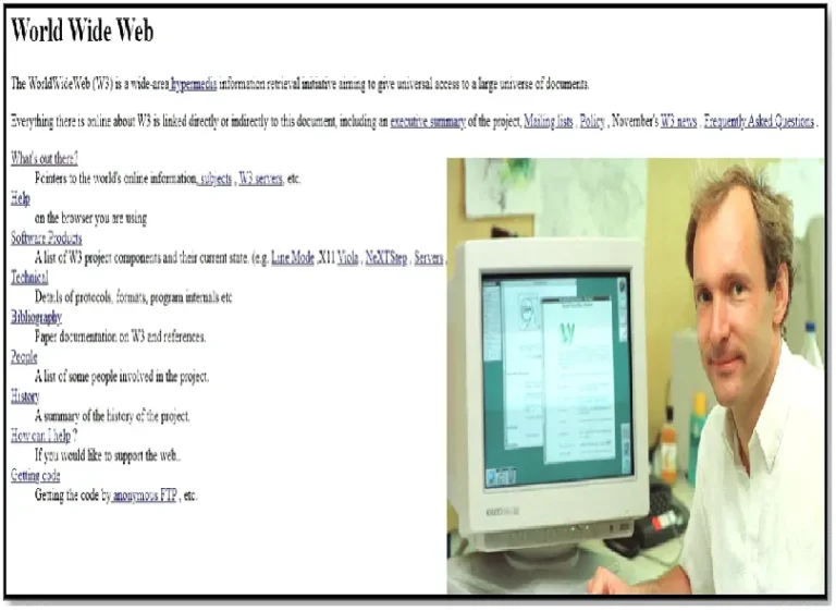 اولین وب سایت در جهان